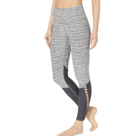 prAna Bohemio 7/8 Leggings Women's Size Small Gray Black - Picture 1 of 12